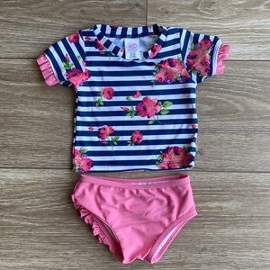 Ruffle Butts two-piece infant girls’ swimsuit size 6-12mo